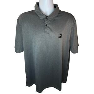 Maven Co-op Gray Golf Polo Shirt Size 2XL Performance Blend